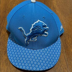 New era Detroit lions NFL Bright Blue Hat with Shield Emblem 59fifty